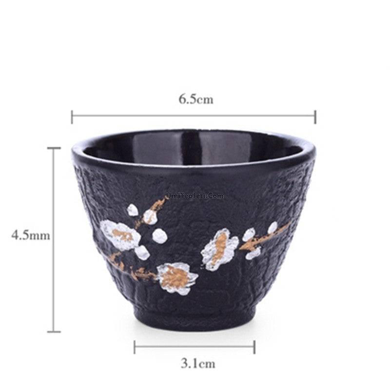 Cast Iron Plum Blossom Tea Cup