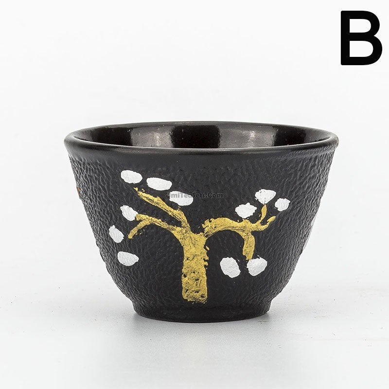 Cast Iron Plum Blossom Tea Cup