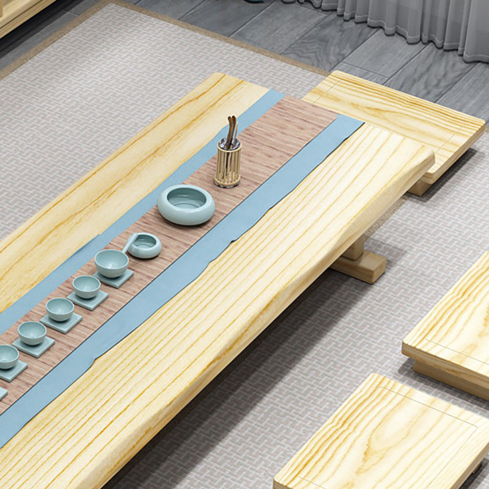 Japanese Style Solid Wood Tatami TeaTable Set