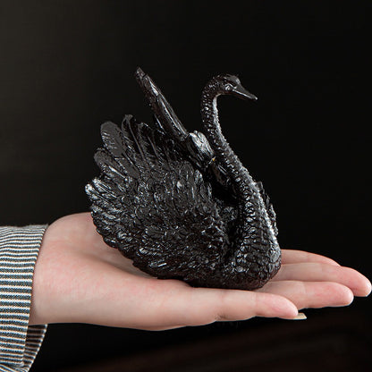 (Set Of Two) Color Changeable Swan Tea Pet