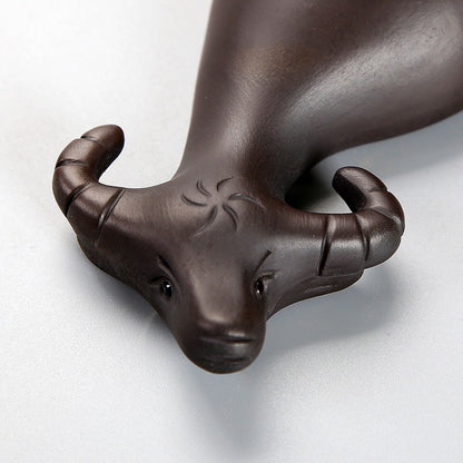 Yixing Clay Cow &amp; Boy Tea Pet