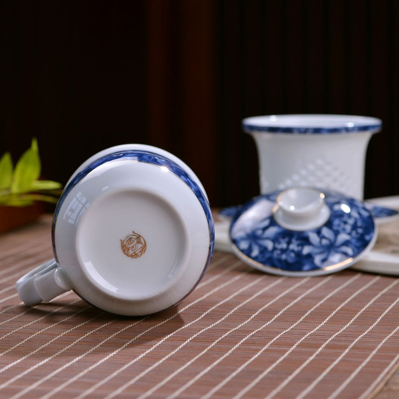 Blue And White Porcelain Chinese Tea Cup