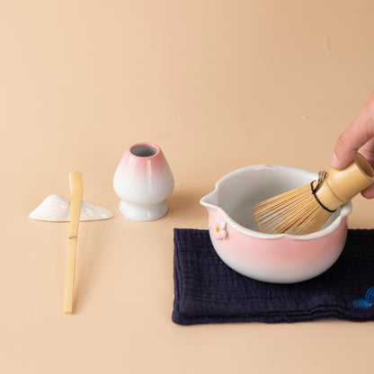 Japanese Butterfly And Flower Matcha Tea Set