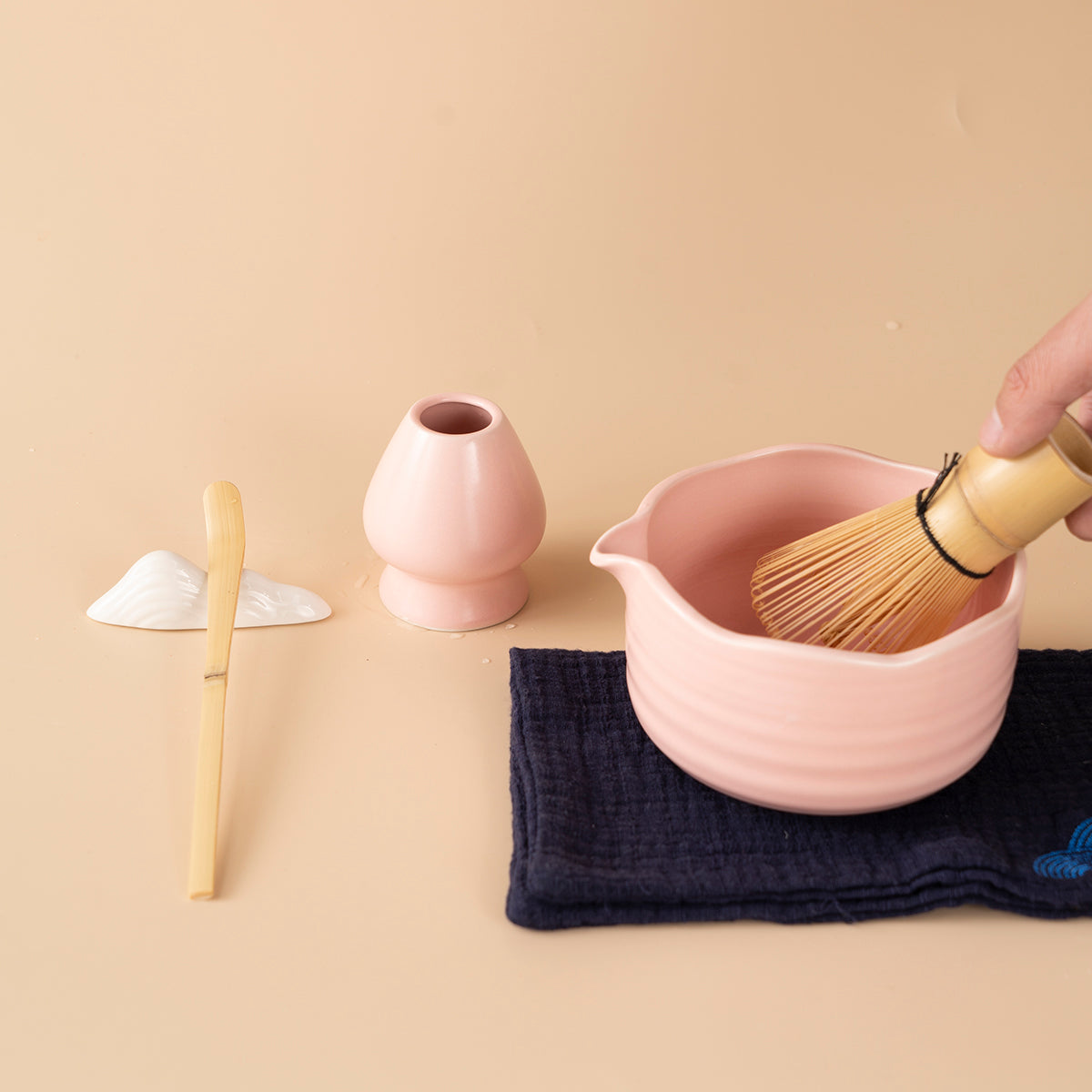 Japanese Pink Matcha Green Tea Set
