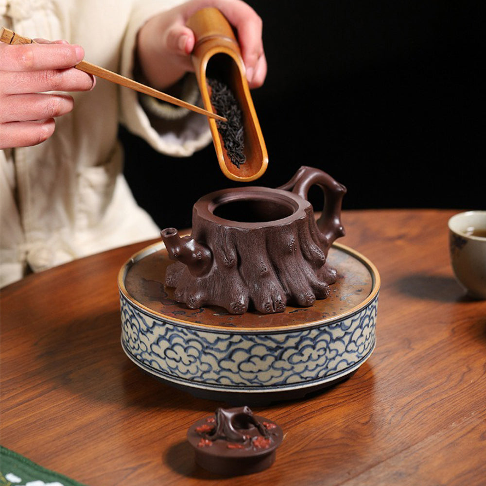 Yixing Purple Clay Plum Tree Stump Teapot – Umi Tea Sets