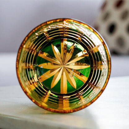 Edo Kiriko Handcrafted Diamond Whiskey Glass Tea Cup