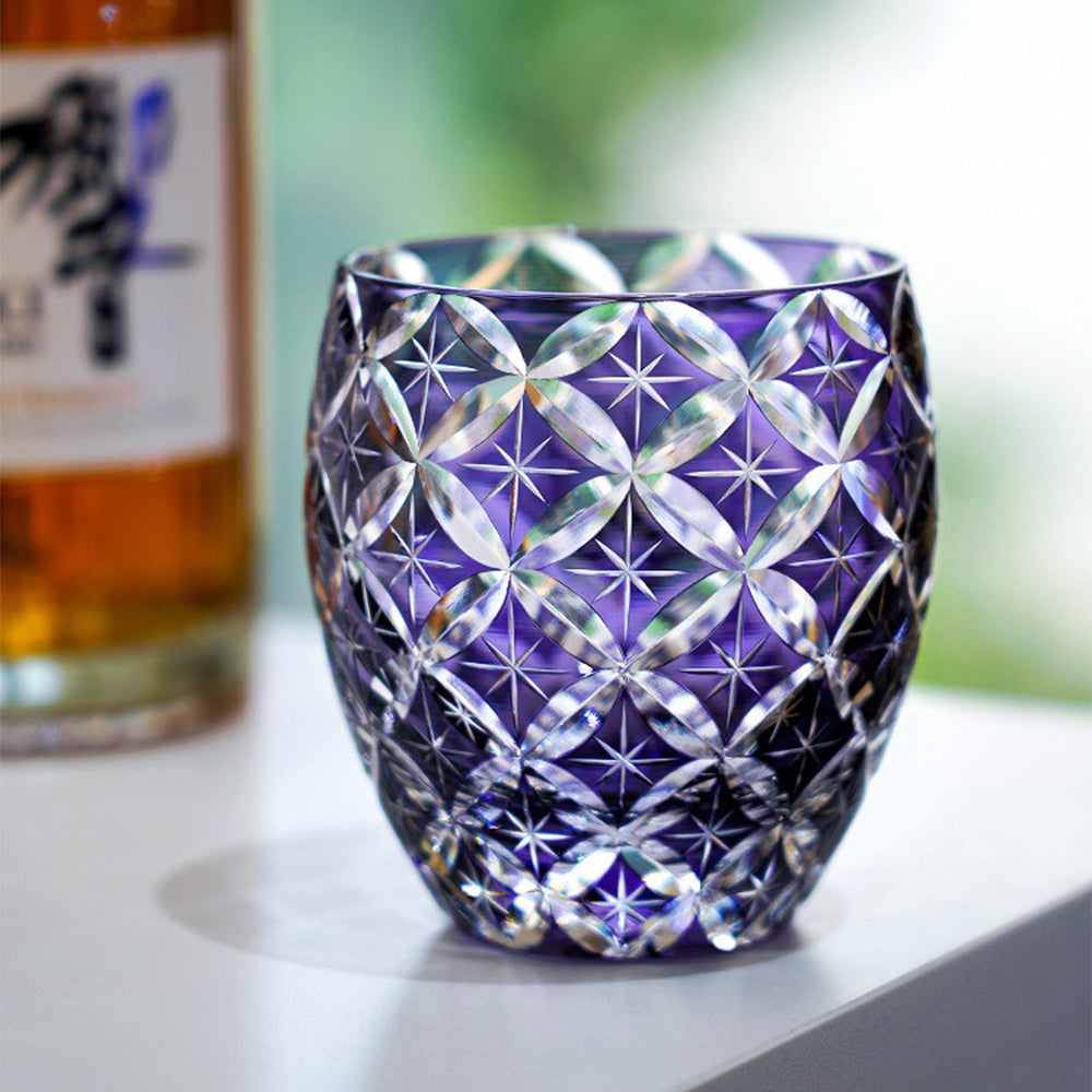 Edo Kiriko Shippo Whisky Glass - Thumbnail 3