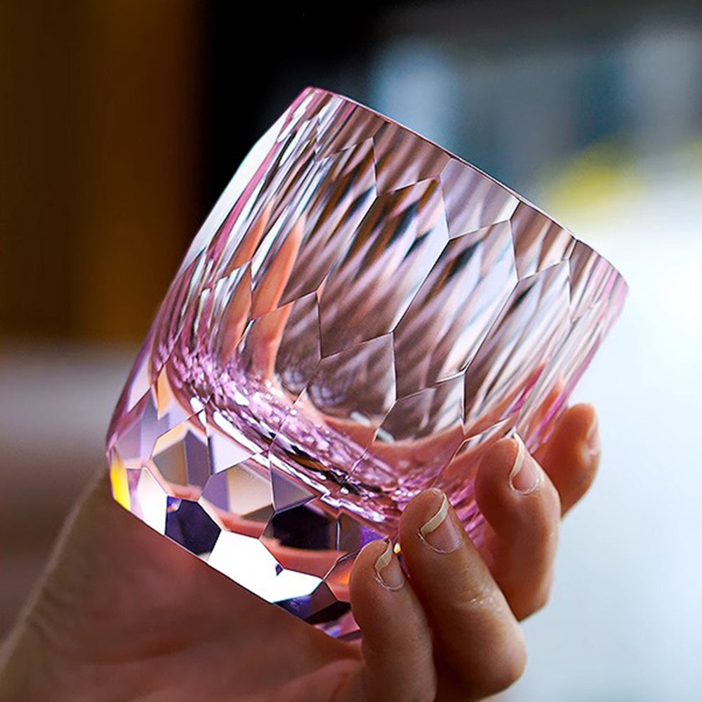 Edo Kiriko Handcrafted Diamond Cut Whisky Glass Tea Cup – Umi Tea Sets