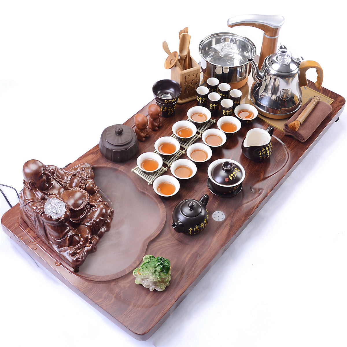 Tang Peom Tea Set With Maitreya Buddha Tea Tray – Umi Tea Sets