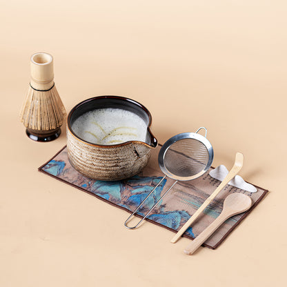 Japanese Kiln Changed Matcha Green Tea Set