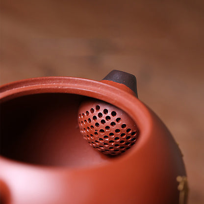 Yixing Red Clay Xi Shi Lotus Teapot