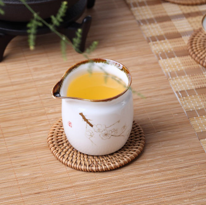 White Porcelain Lotus Fair Cup