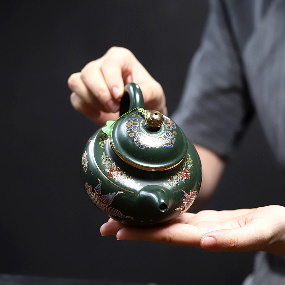 Yixing Green Clay Goldfish Duo Qiu Teapot – Umi Tea Sets