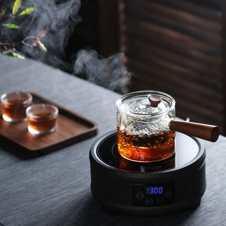 Glass Teapot With Cognac Handle – Umi Tea Sets