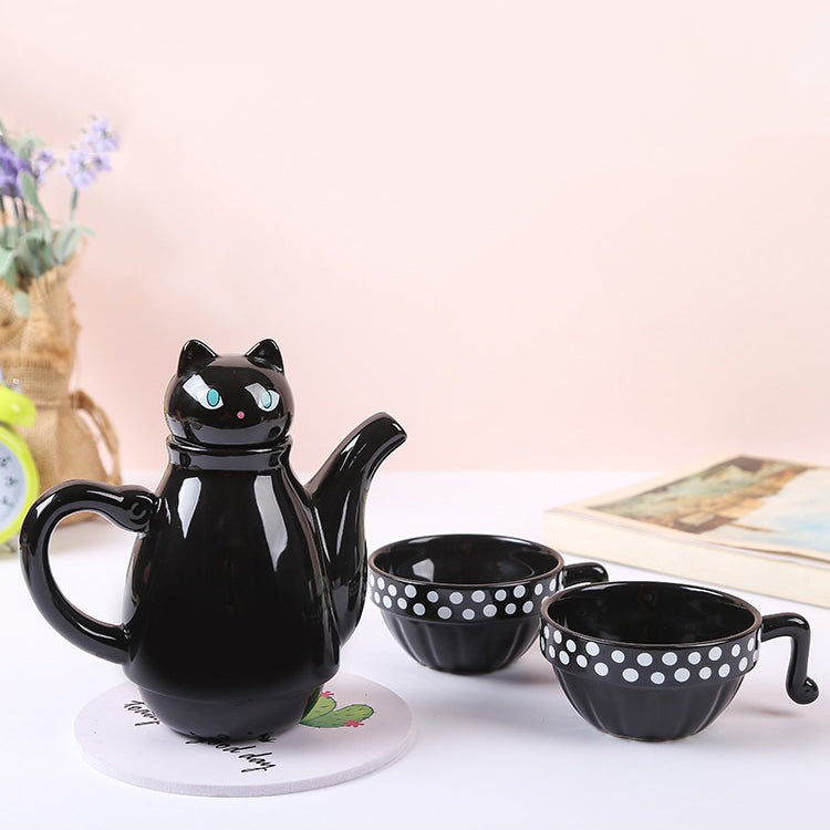 Japanese Style Cat Tea For Two Set