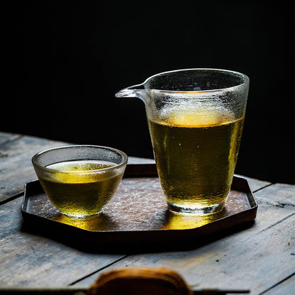 Japanese Glass Fair Cup With Golden Rim