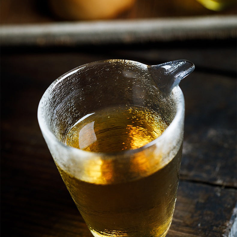 Japanese Glass Fair Cup With Golden Rim