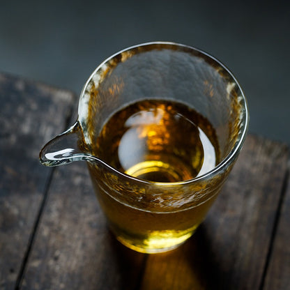 Japanese Glass Fair Cup With Golden Rim