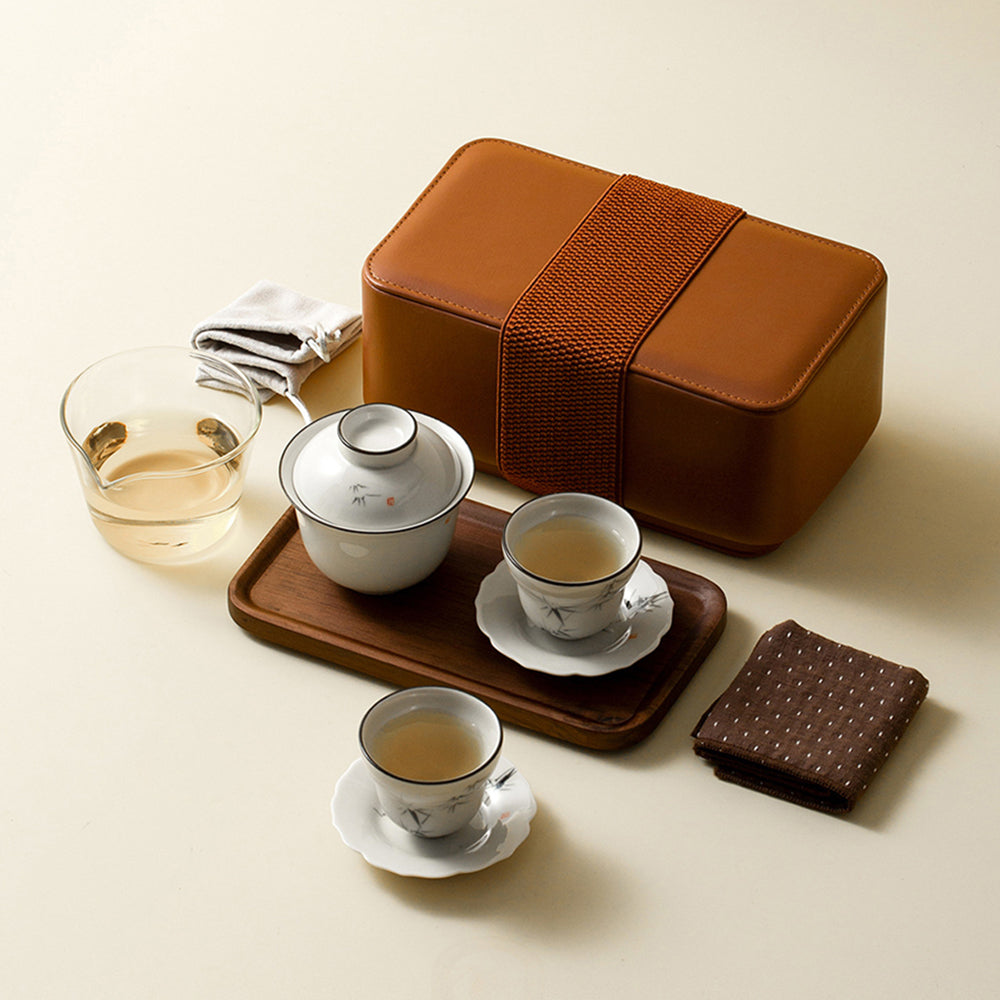 Bamboo Gaiwan Travel Tea Set