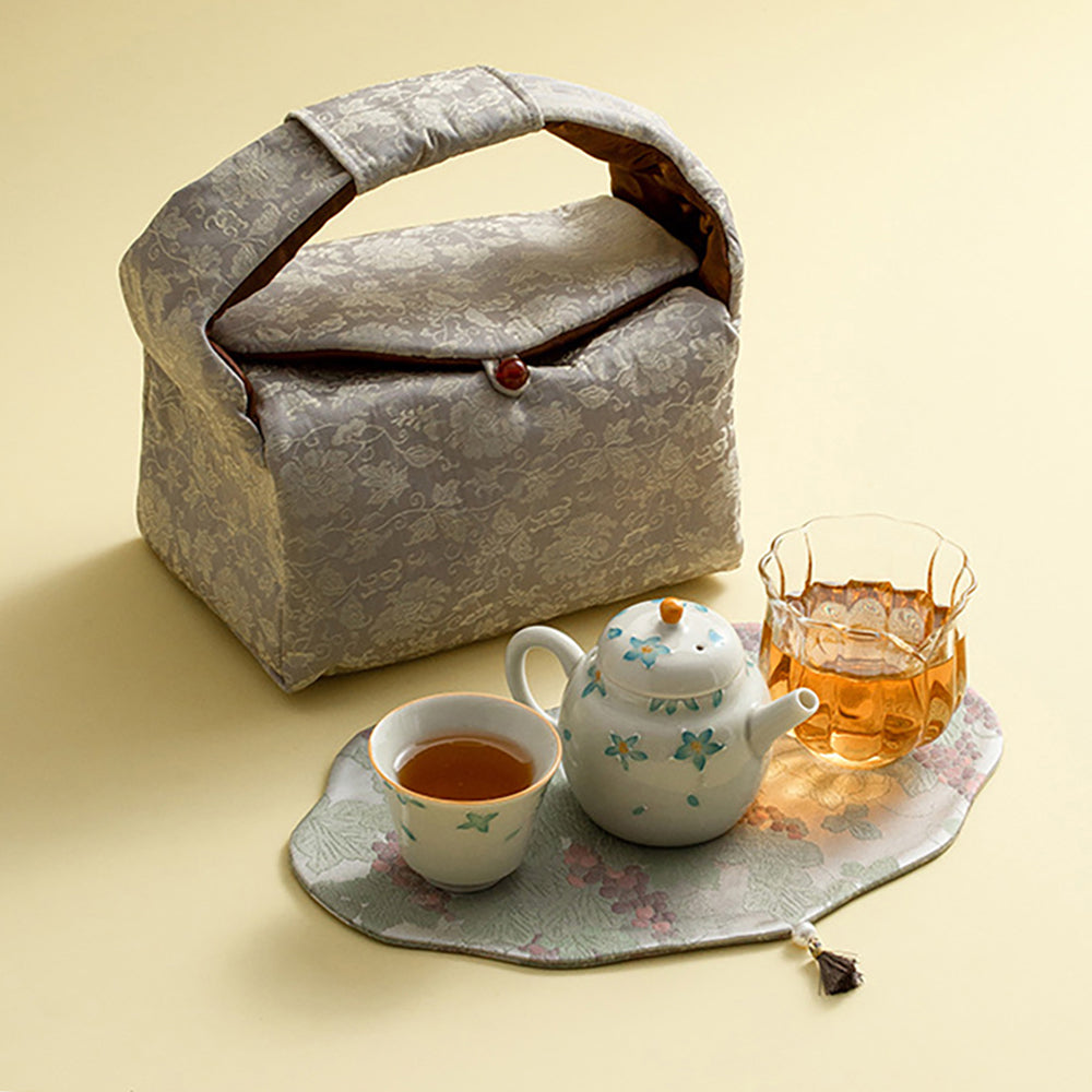 Freesia Ceramic Travel Tea Set
