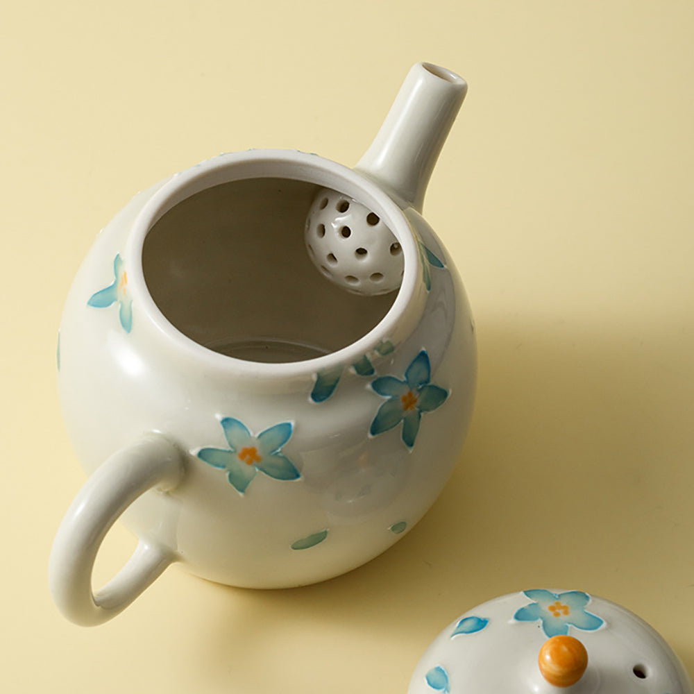 Freesia Ceramic Travel Tea Set