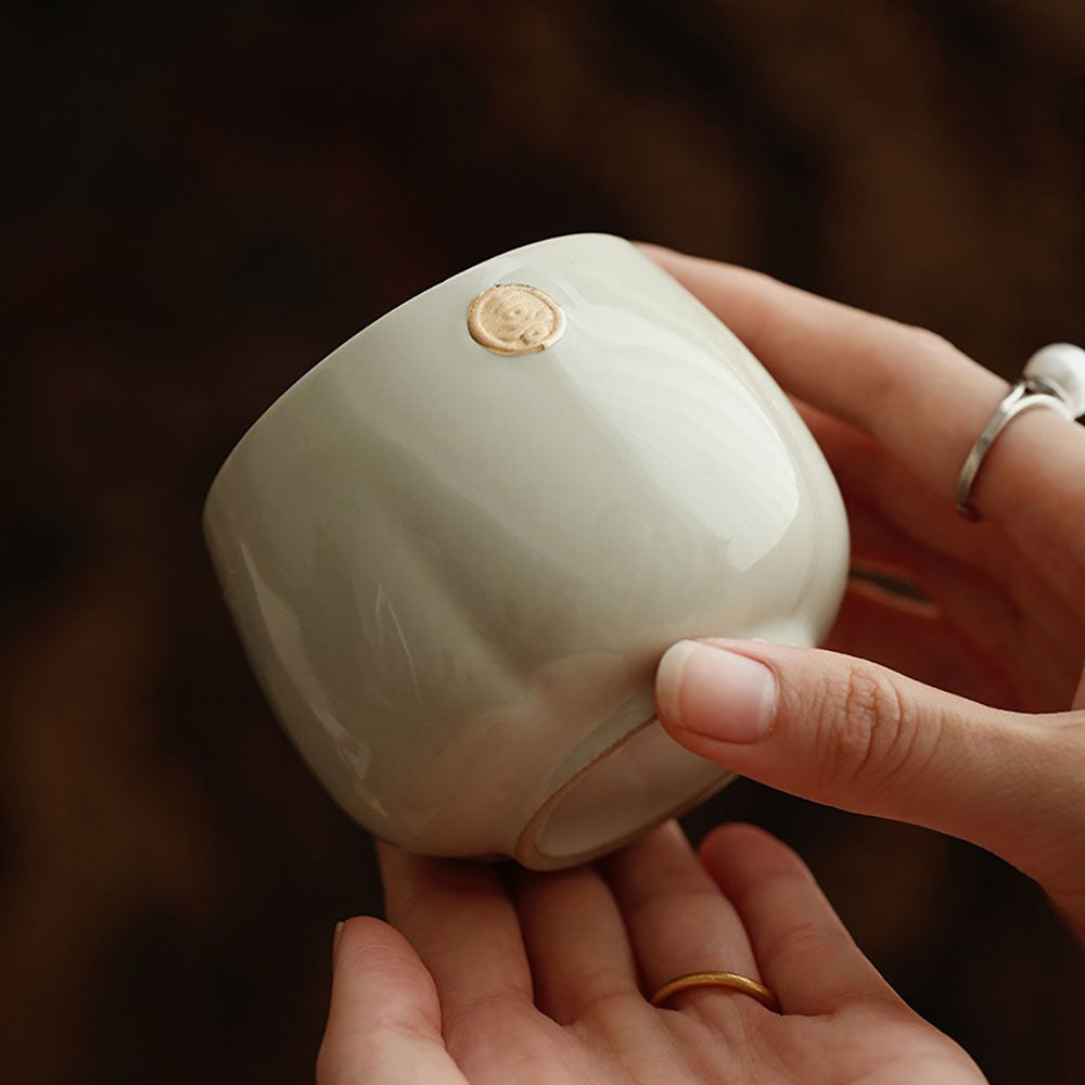 Ceramic Xi Character Gongfu Tea Cup Set