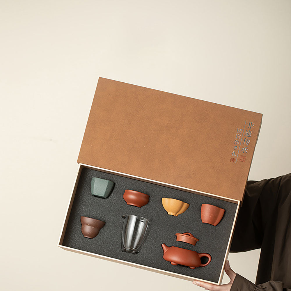 Yixing Purple Clay Five Blessings Tea Set – Umi Tea Sets