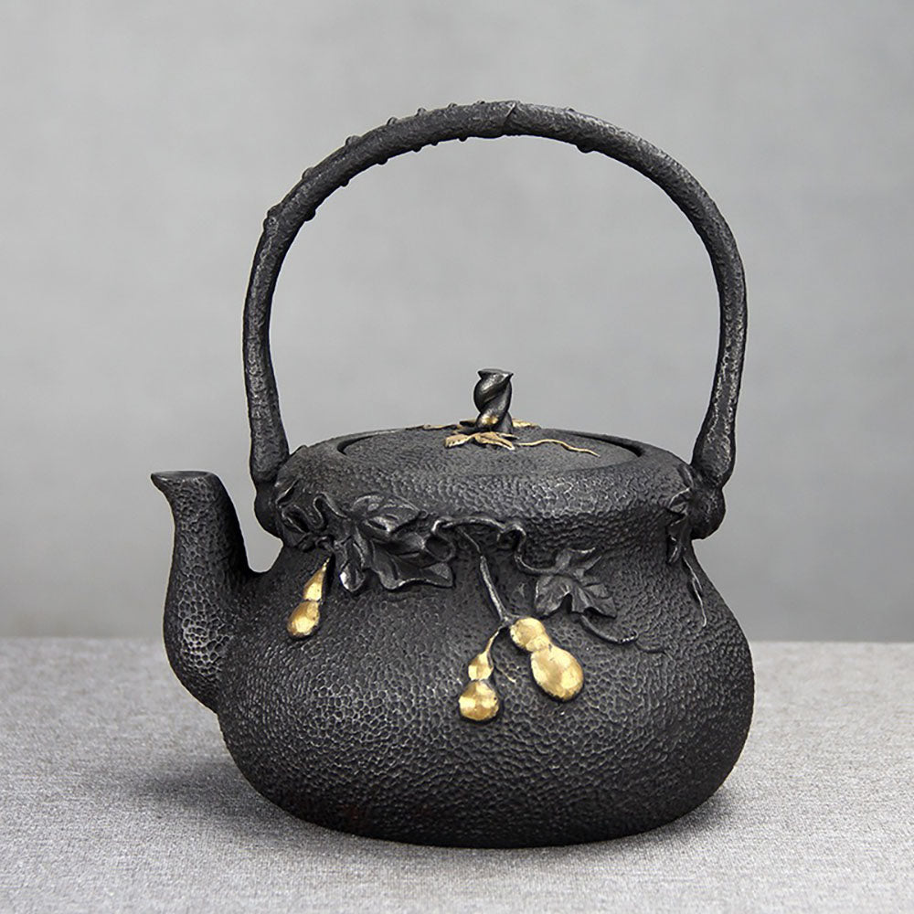 Japanese Gourd Cast Iron Teapot