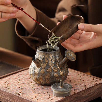 Japanese Pottery Hammered Teapot