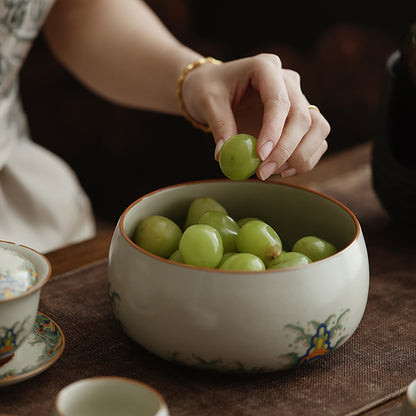 Waves And Cliffs Ruyao Porcelain Tea Washer