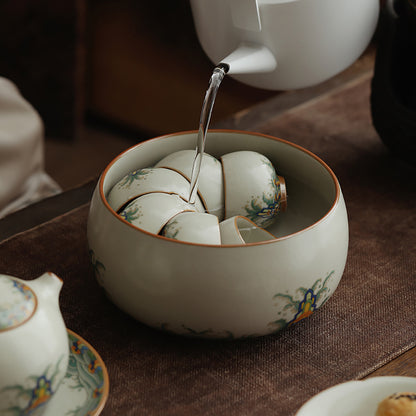Waves And Cliffs Ruyao Porcelain Tea Washer
