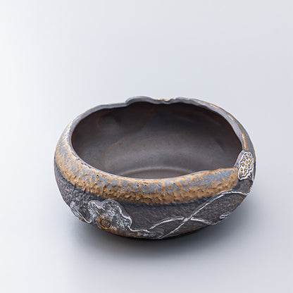 Lotus Coarse Pottery Tea Washer