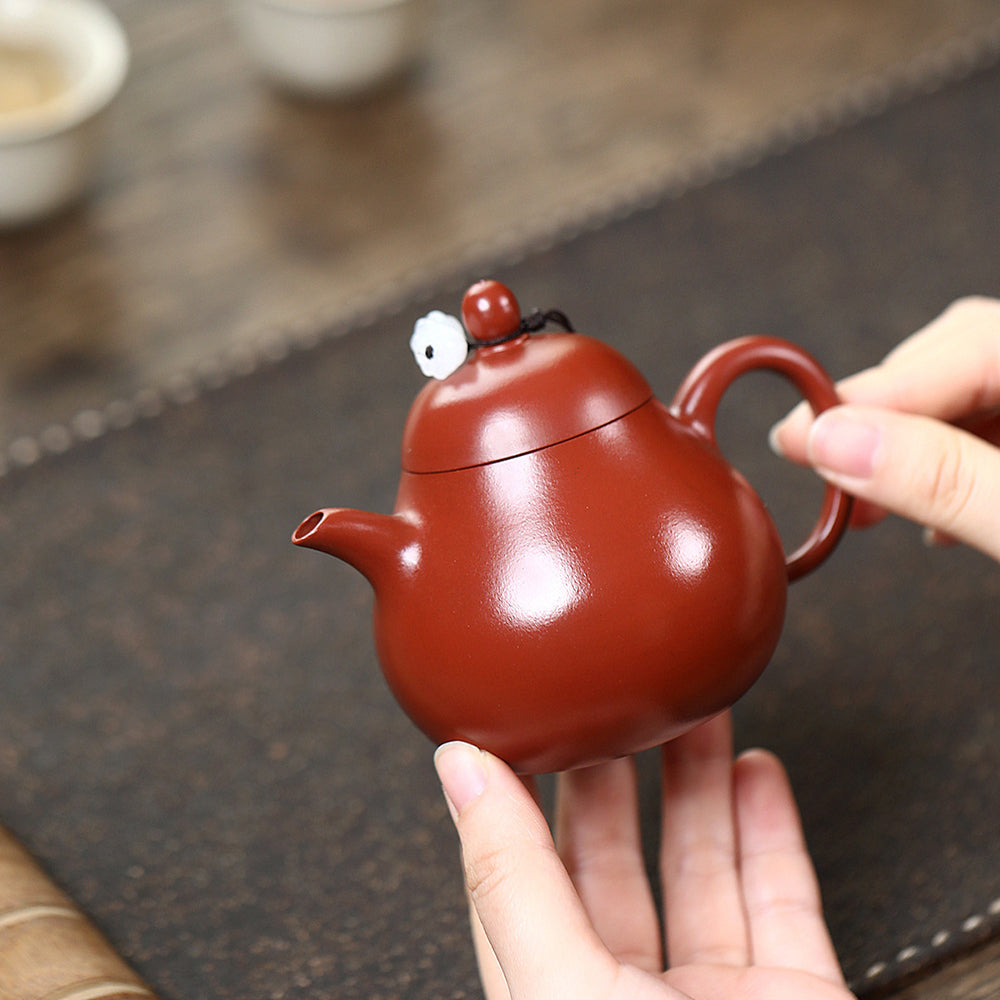 Yixing Da Hong Pao Clay Pear Teapot