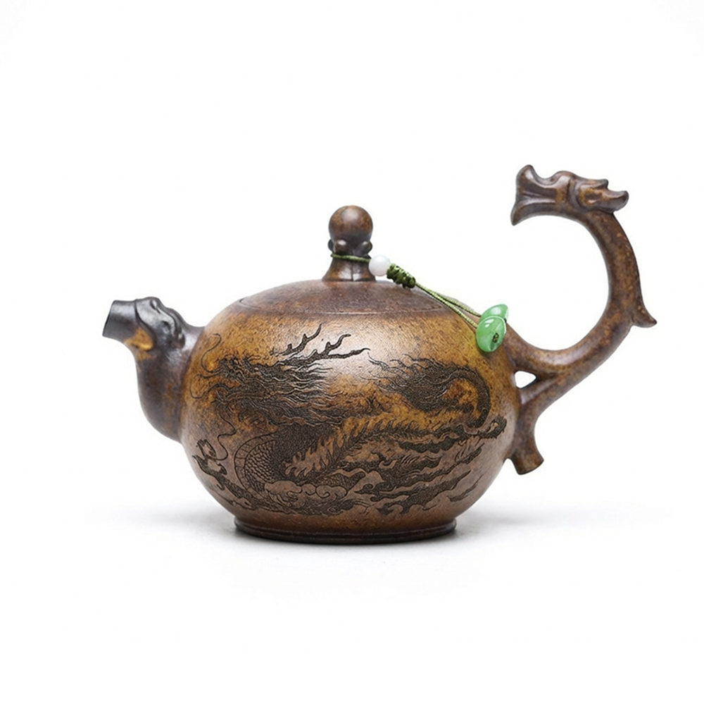 Yixing Luohan Subduing The Dragon Teapot