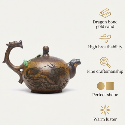 Yixing Luohan Subduing The Dragon Teapot