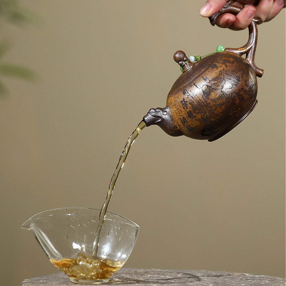 Yixing Luohan Subduing The Dragon Teapot