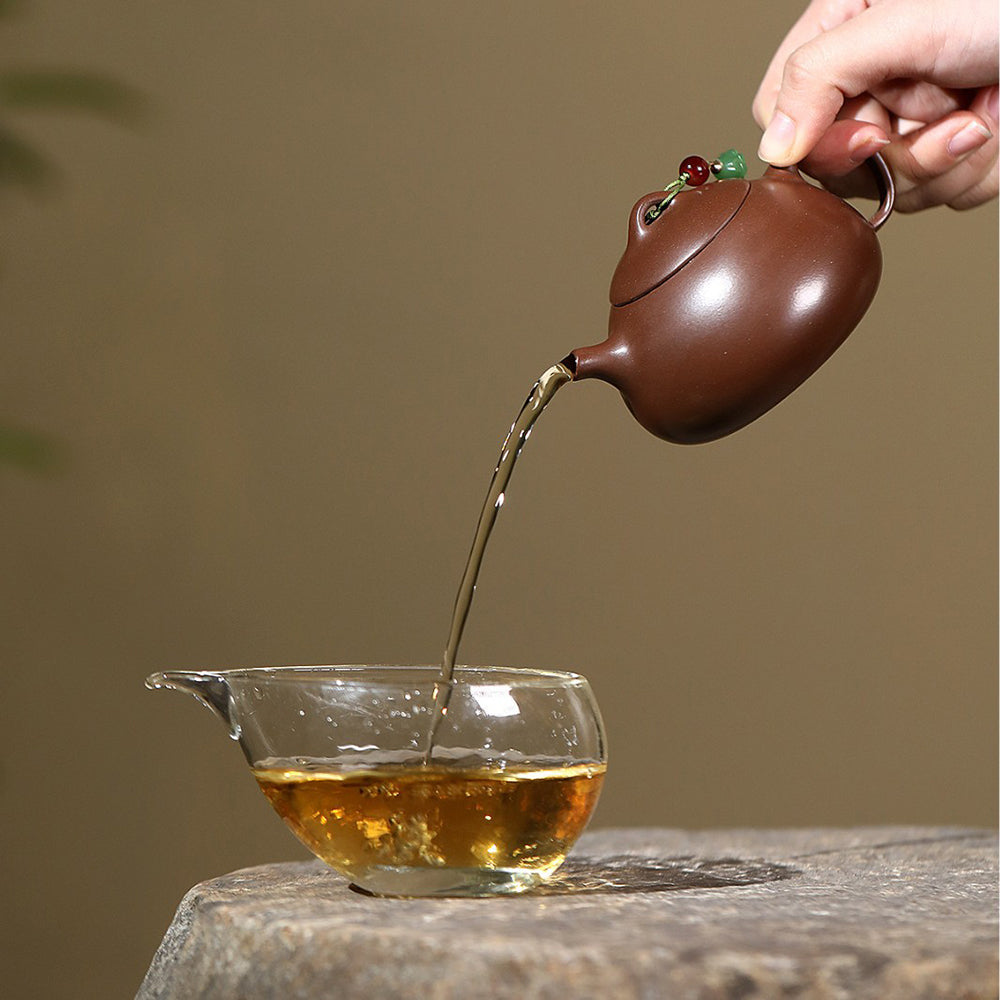 Yixing Purple Clay Qin Quan Teapot