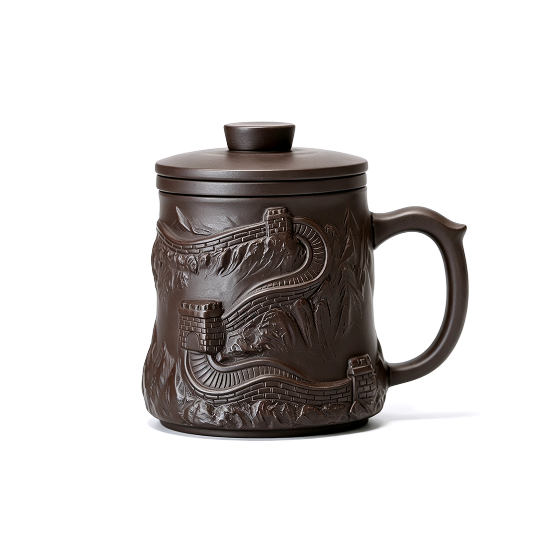 Great Wall Purple Clay Tea Cup With Infuser