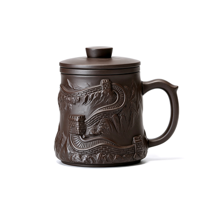 Great Wall Purple Clay Tea Cup With Infuser