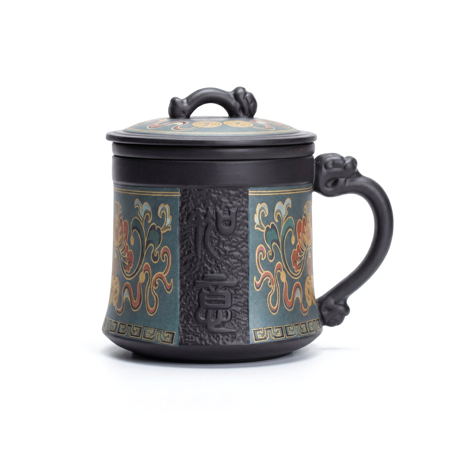 Ruyi Purple Clay Tea Cup With Infuser