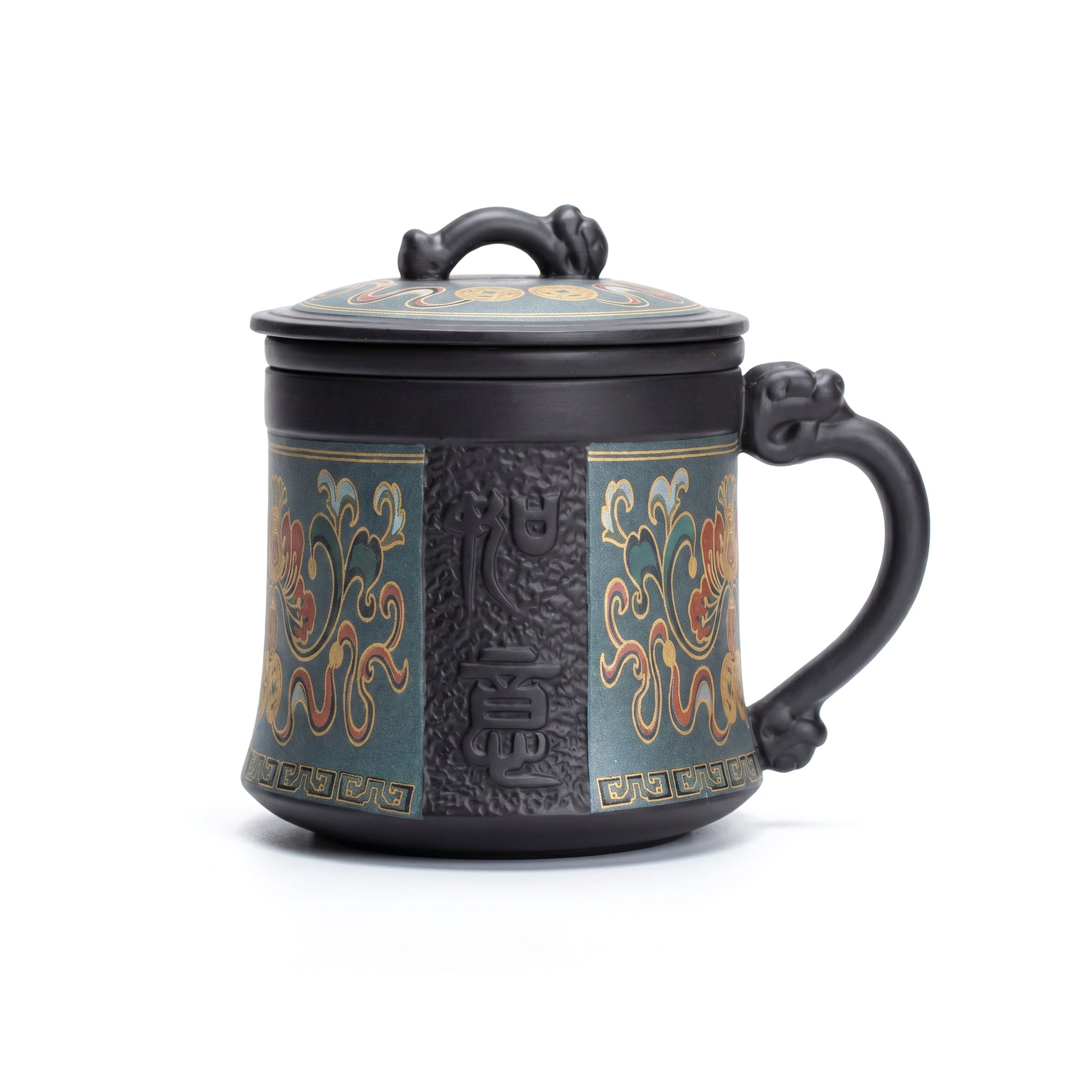 Ruyi Purple Clay Tea Cup With Infuser