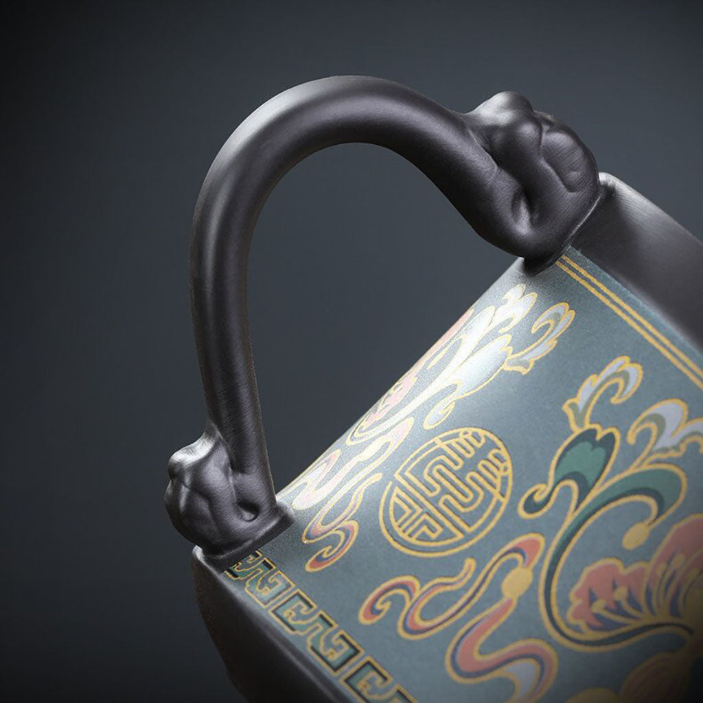 Ruyi Purple Clay Tea Cup With Infuser