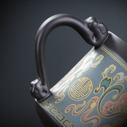 Ruyi Purple Clay Tea Cup With Infuser