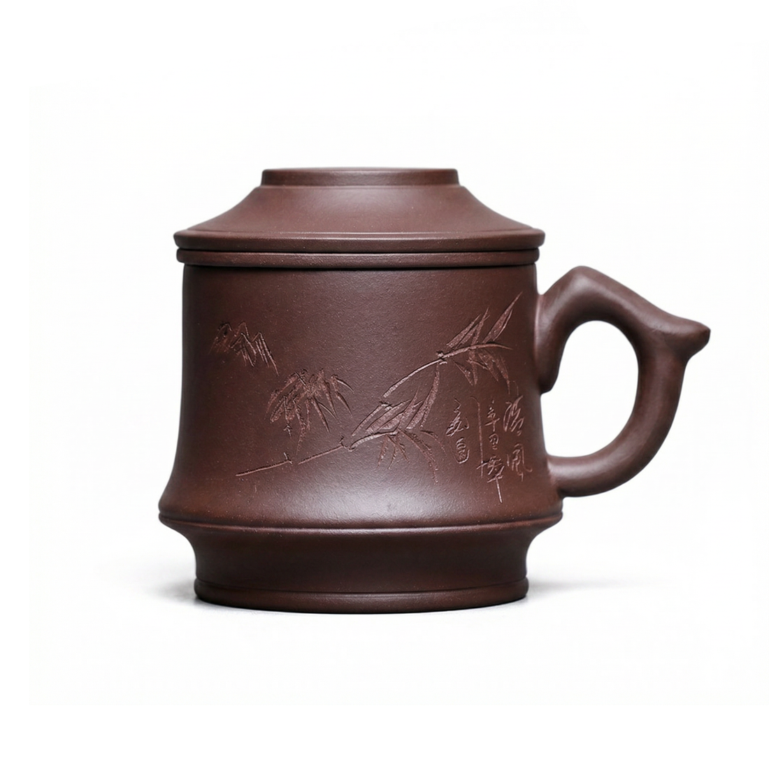 Bamboo Purple Clay Tea Cup With Infuser