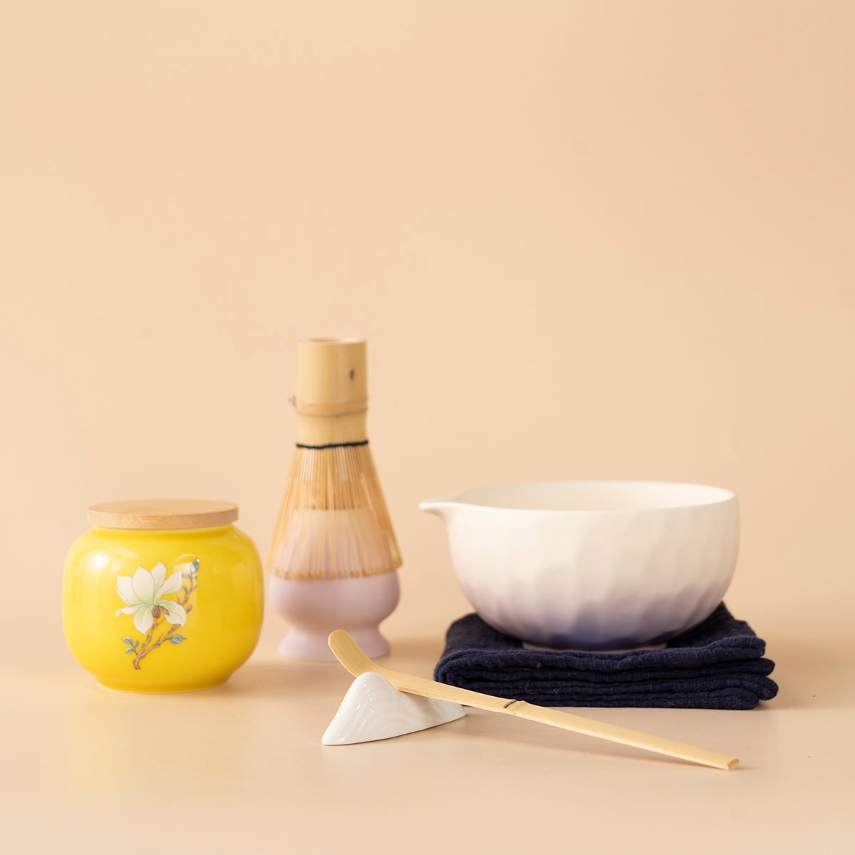 Japanese Gradient Green Ceramic Matcha Tea Set