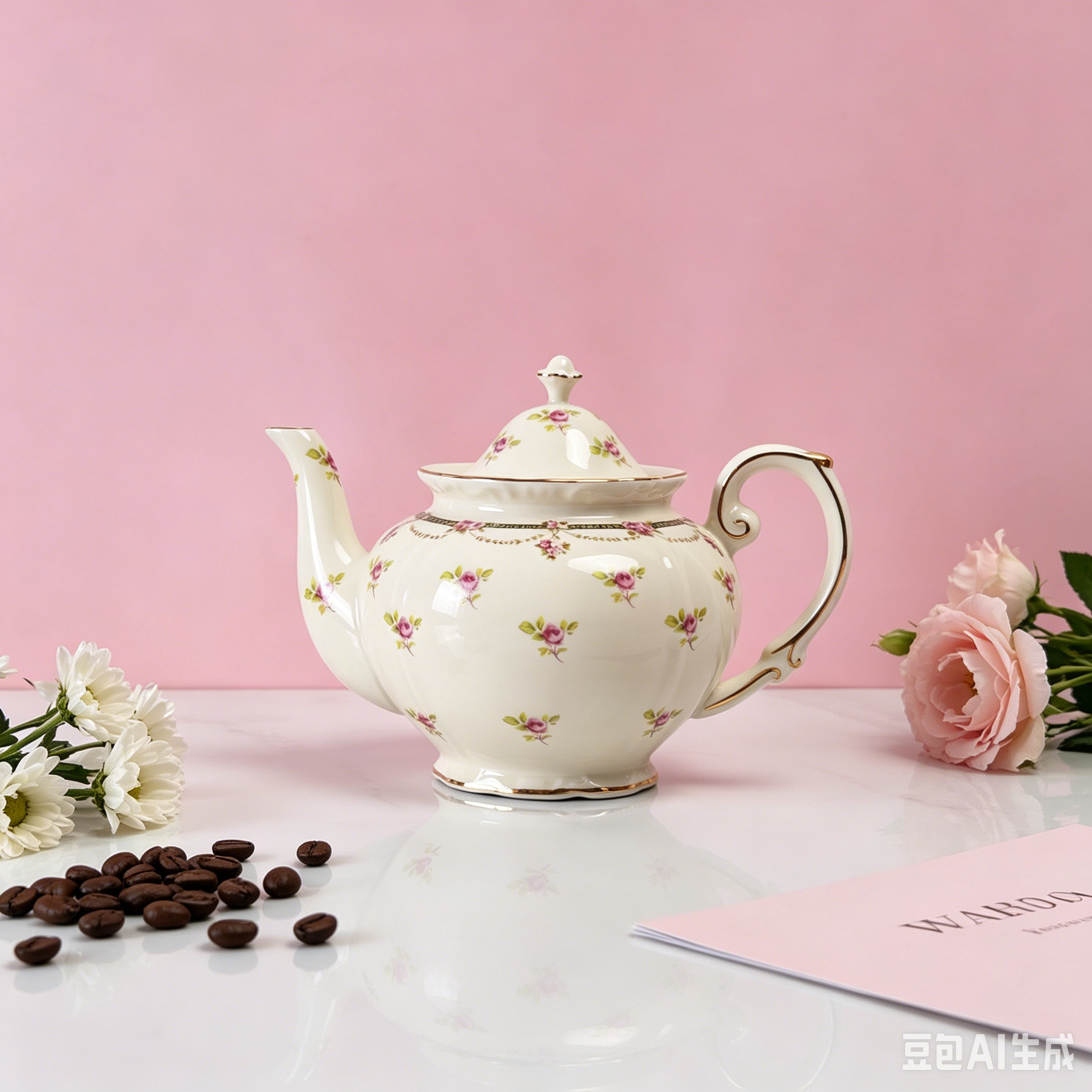 British Rose Bone China Tea Set