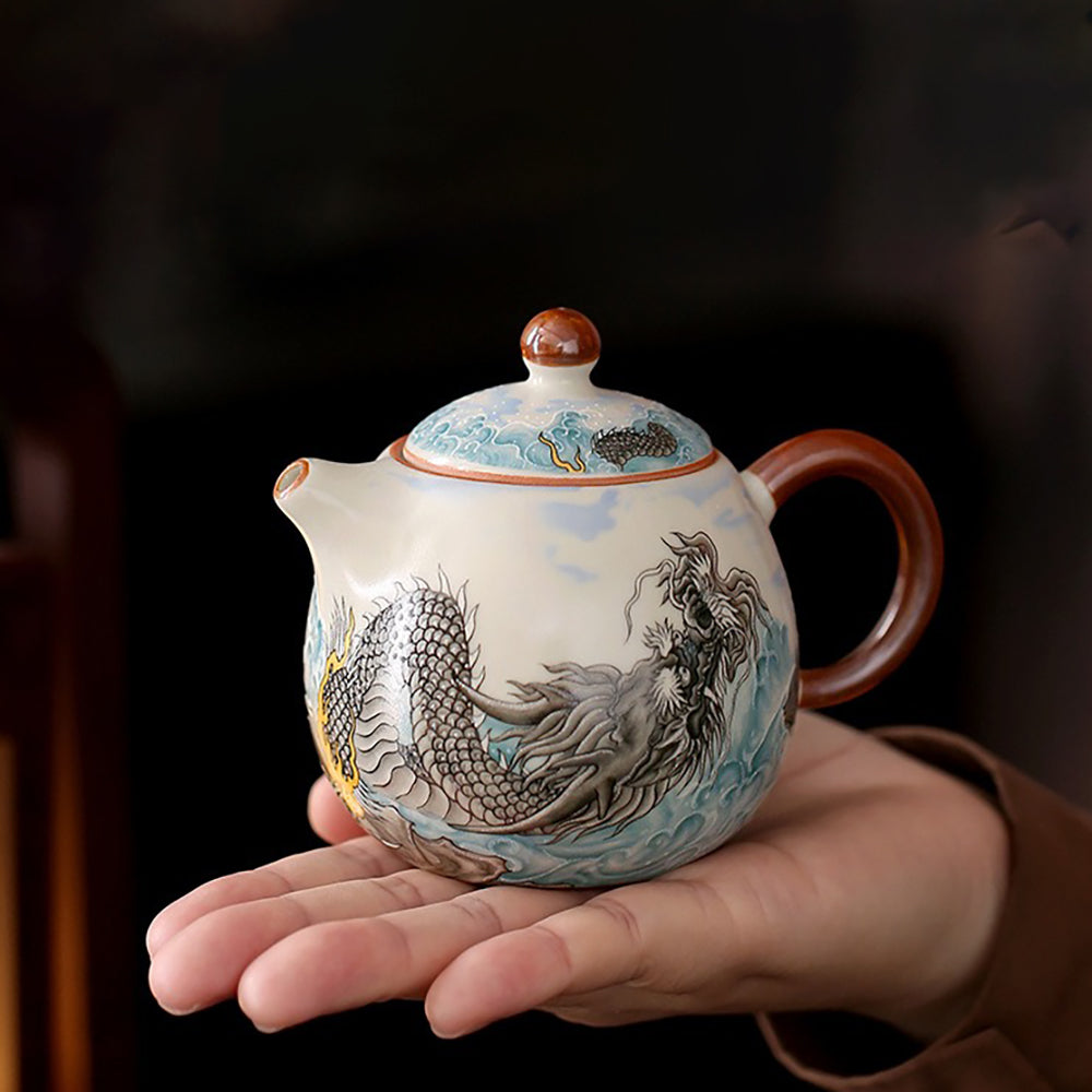 Dragon Ruyao Ceramic Tea Set