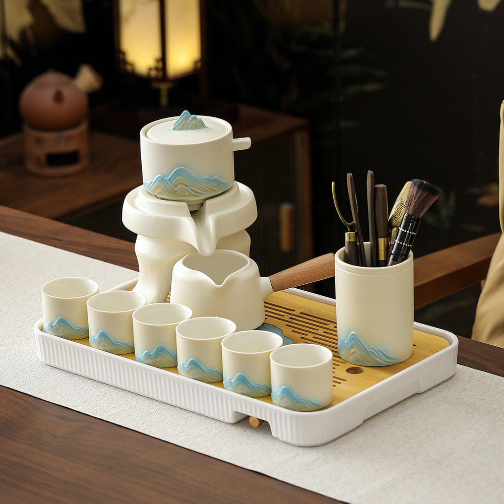 Mountain Landscape Ceramic Automatic Tea Set – Umi Tea Sets