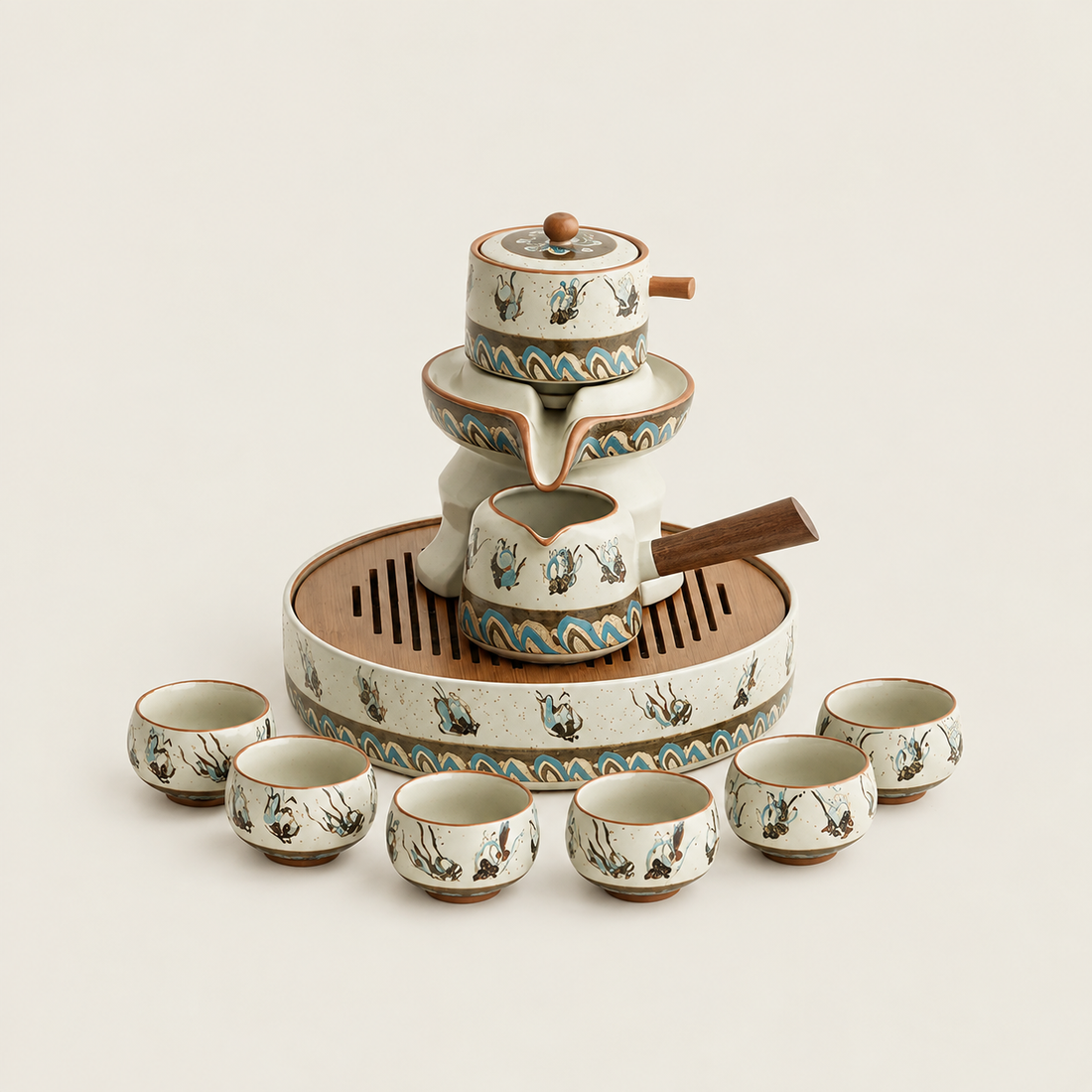 Dunhuang Flying Apsaras Ruyao Automatic Tea Set