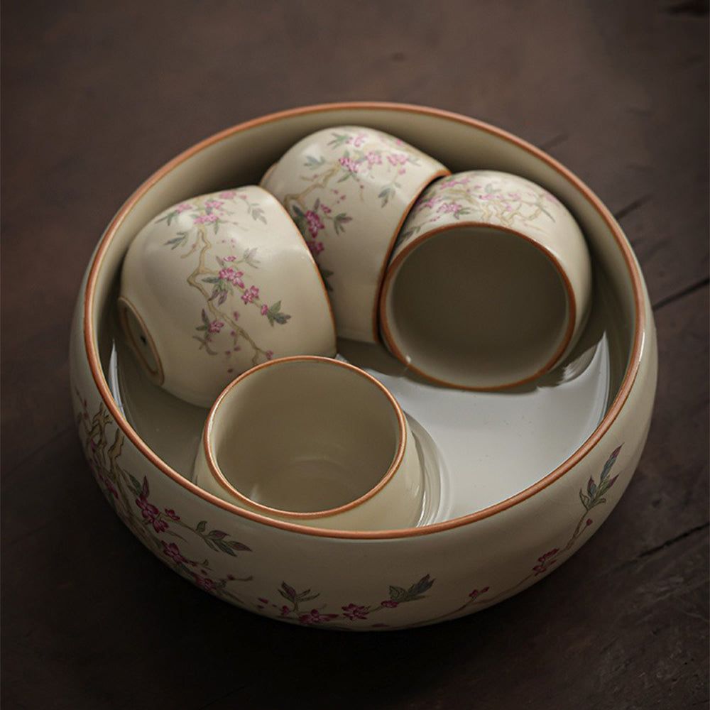 うーしゃん Chinese Ruyao Peach Blossom Tea Set – Umi Tea Sets